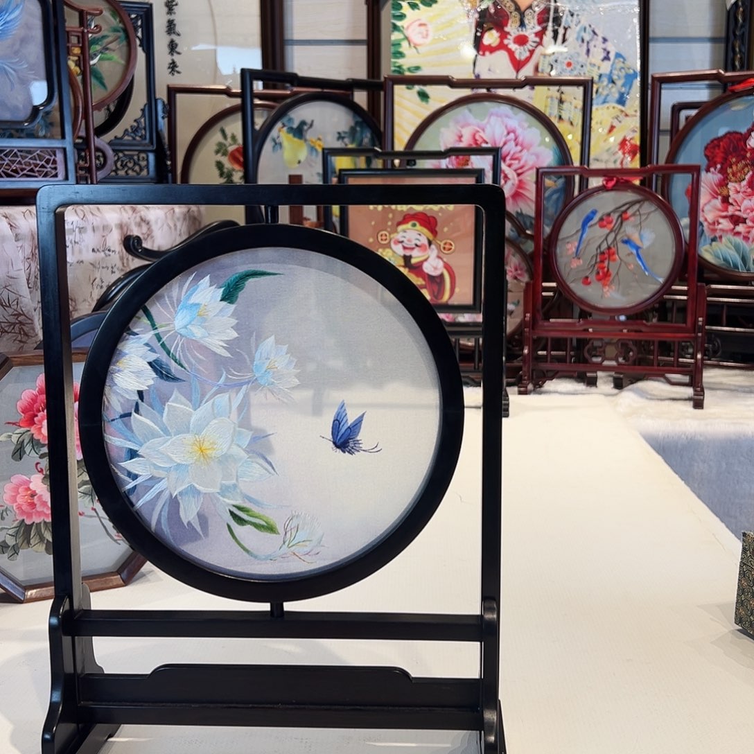 织绣苏绣摆台手工