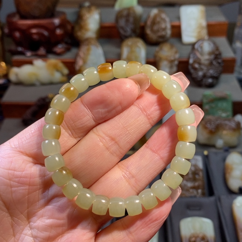 【闪购商品】和田玉（糖玉）手链未镶嵌