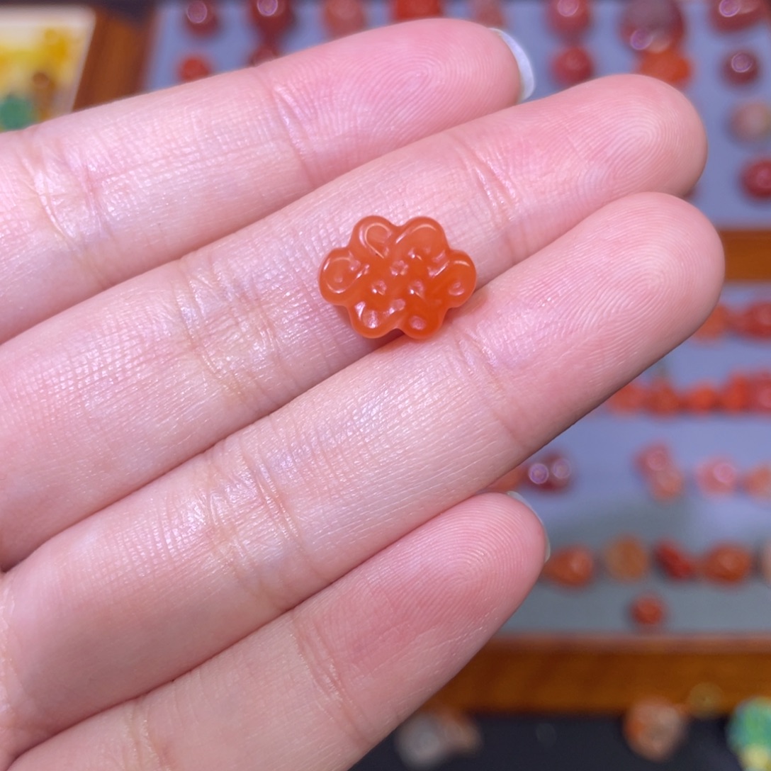 紫***5南红玛瑙未镶嵌中国结