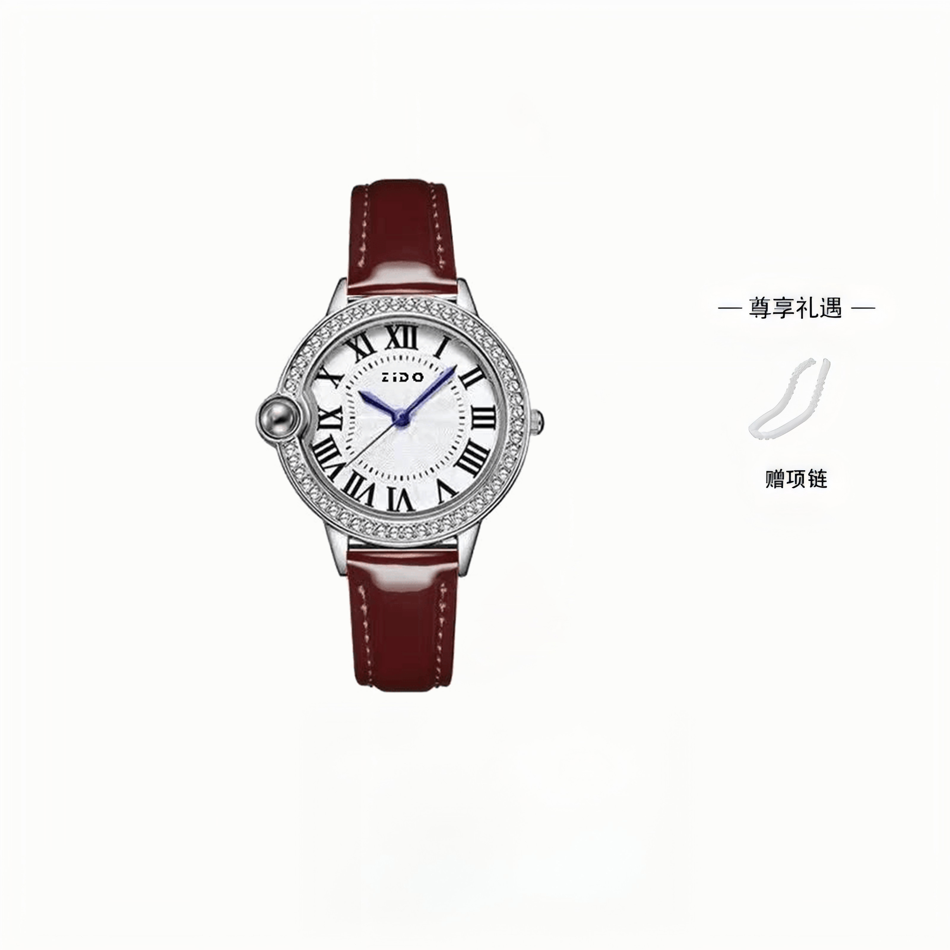 爆款告白气球蓝针轻奢经典百搭潮流时尚精致女士腕表