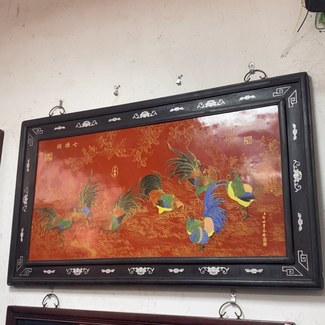 瓷片133*76 景德镇瓷板画柴窑烧制