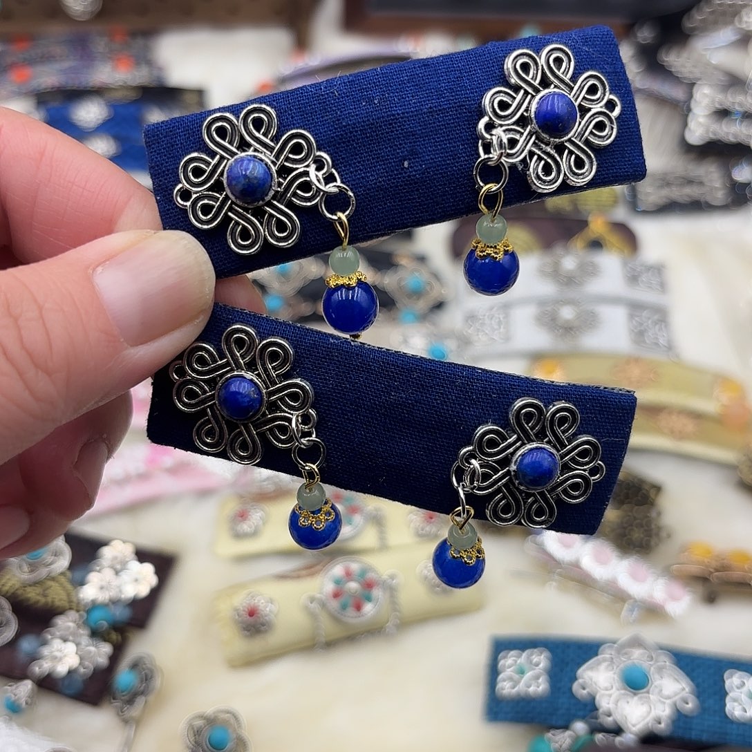 蒙古元素发卡一对1