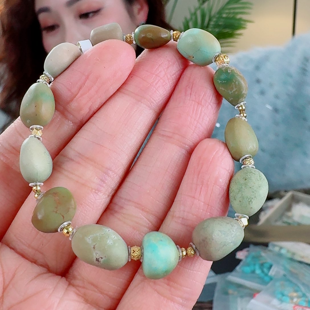 绿松石珠宝奇石未镶嵌