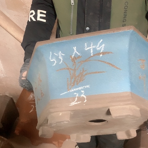 紫砂花盆手工制作