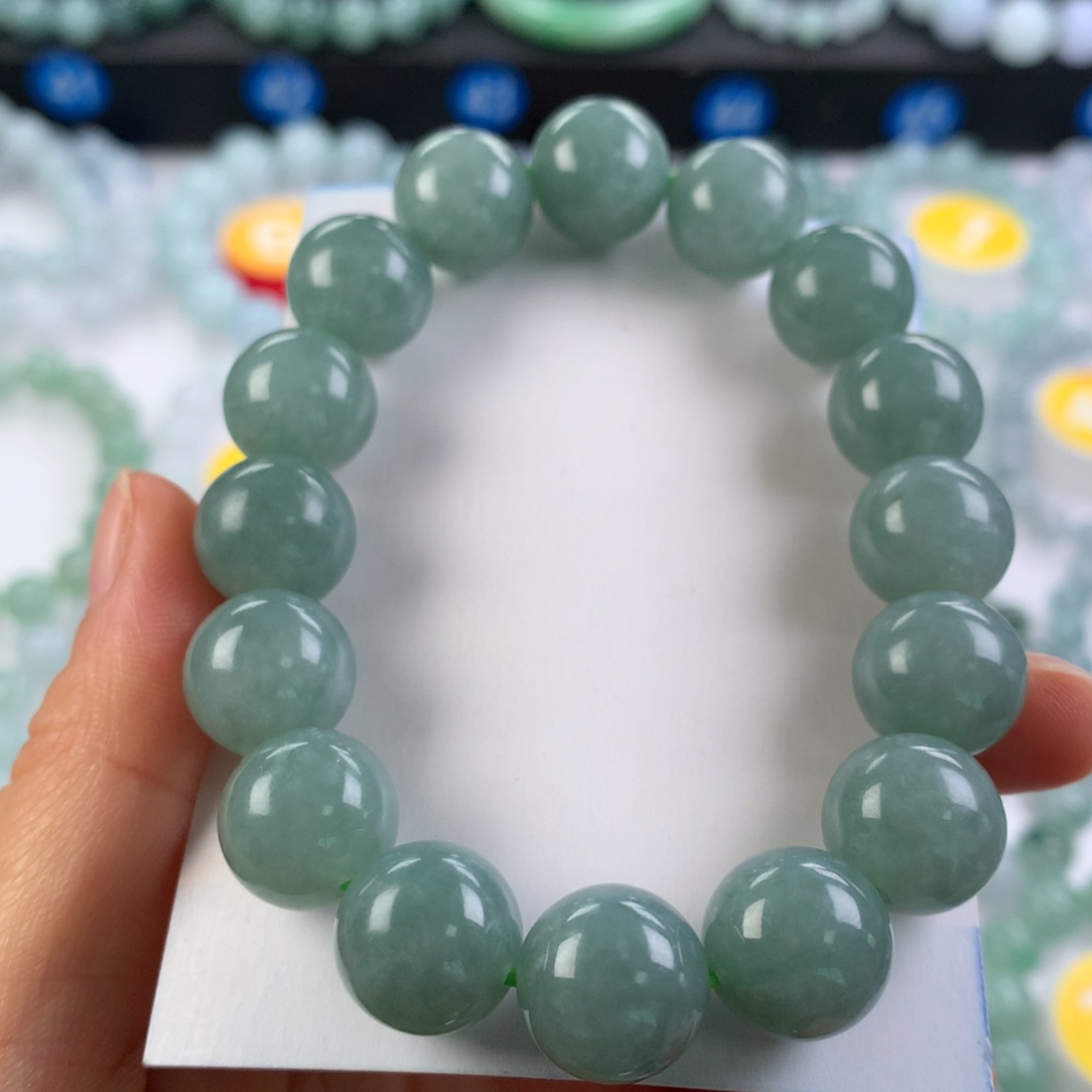 翡翠未镶嵌手链卡13.3