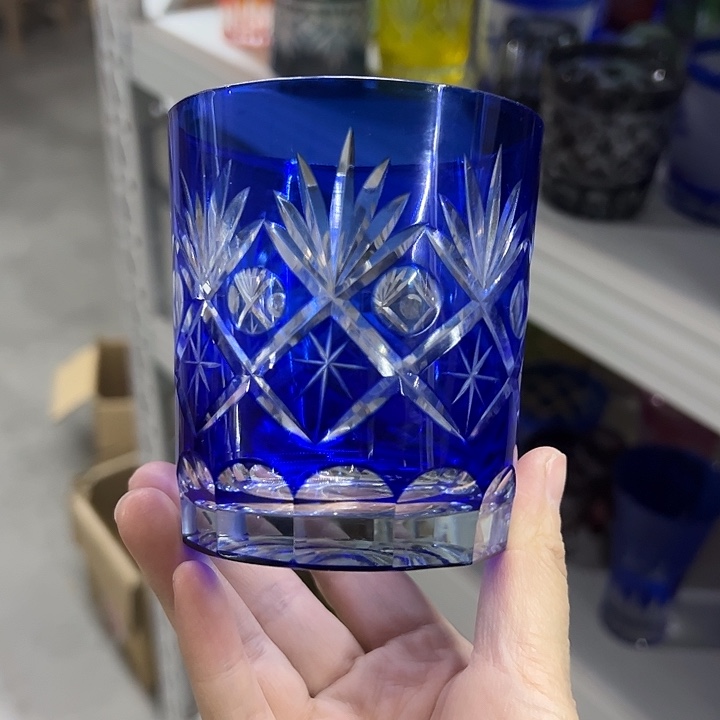 手柄款水晶玻璃微瑕一个