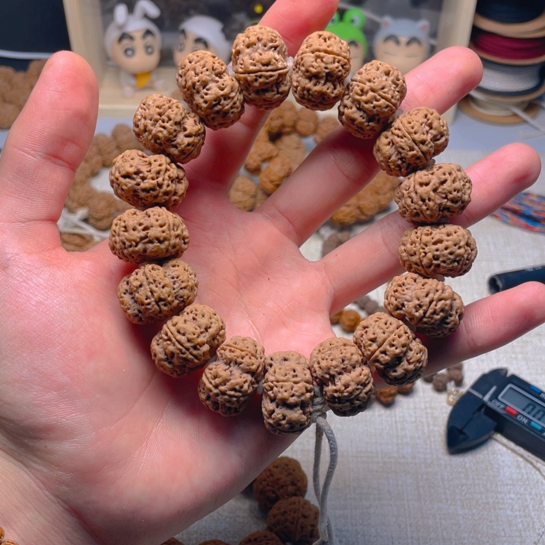 金刚菩提手串希*原皮夹板 22