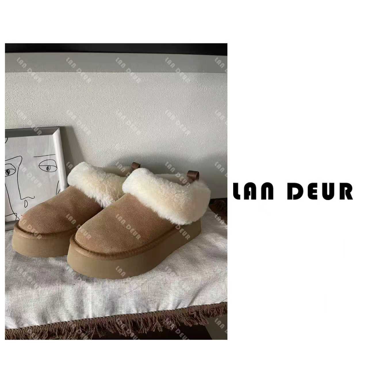 JIUJIU【软乎乎】冬季懒人一脚蹬加绒低帮棉鞋