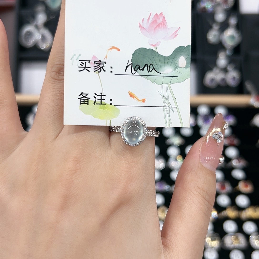 紫晶戒指银S925镶嵌戒指