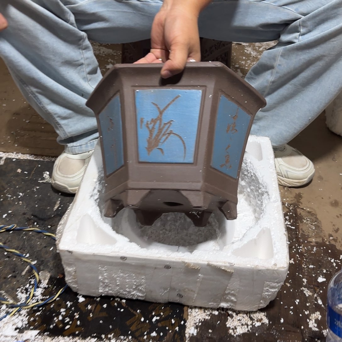 紫砂花盆口径26.16口径