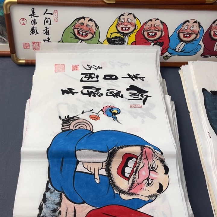 国画纯手绘禅意画作品