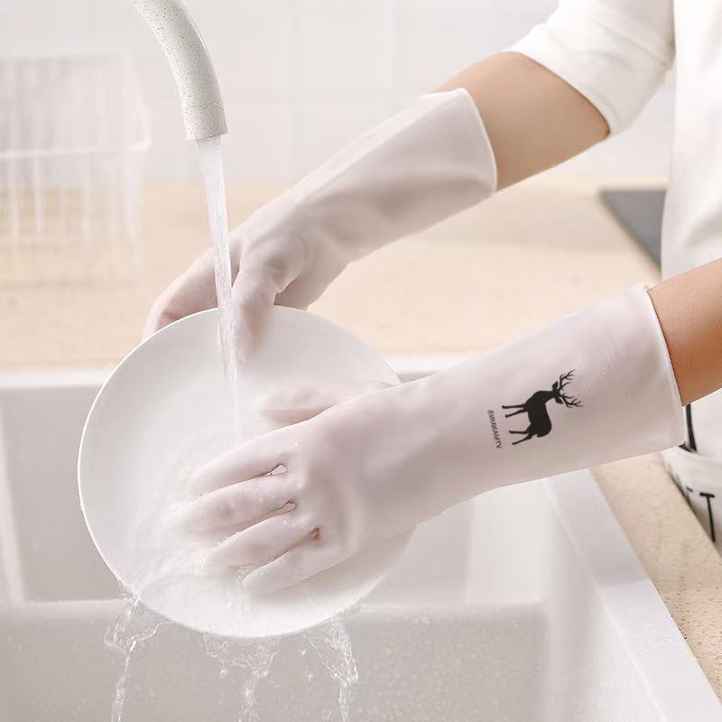 家务防水洗碗手套耐用厨房刷锅洗菜加厚男女家用清洁家用橡胶神器