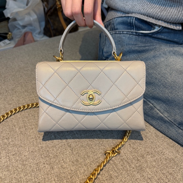 95新 Chanel/香奈儿 上海包展/手提风琴包/成色直播间为准