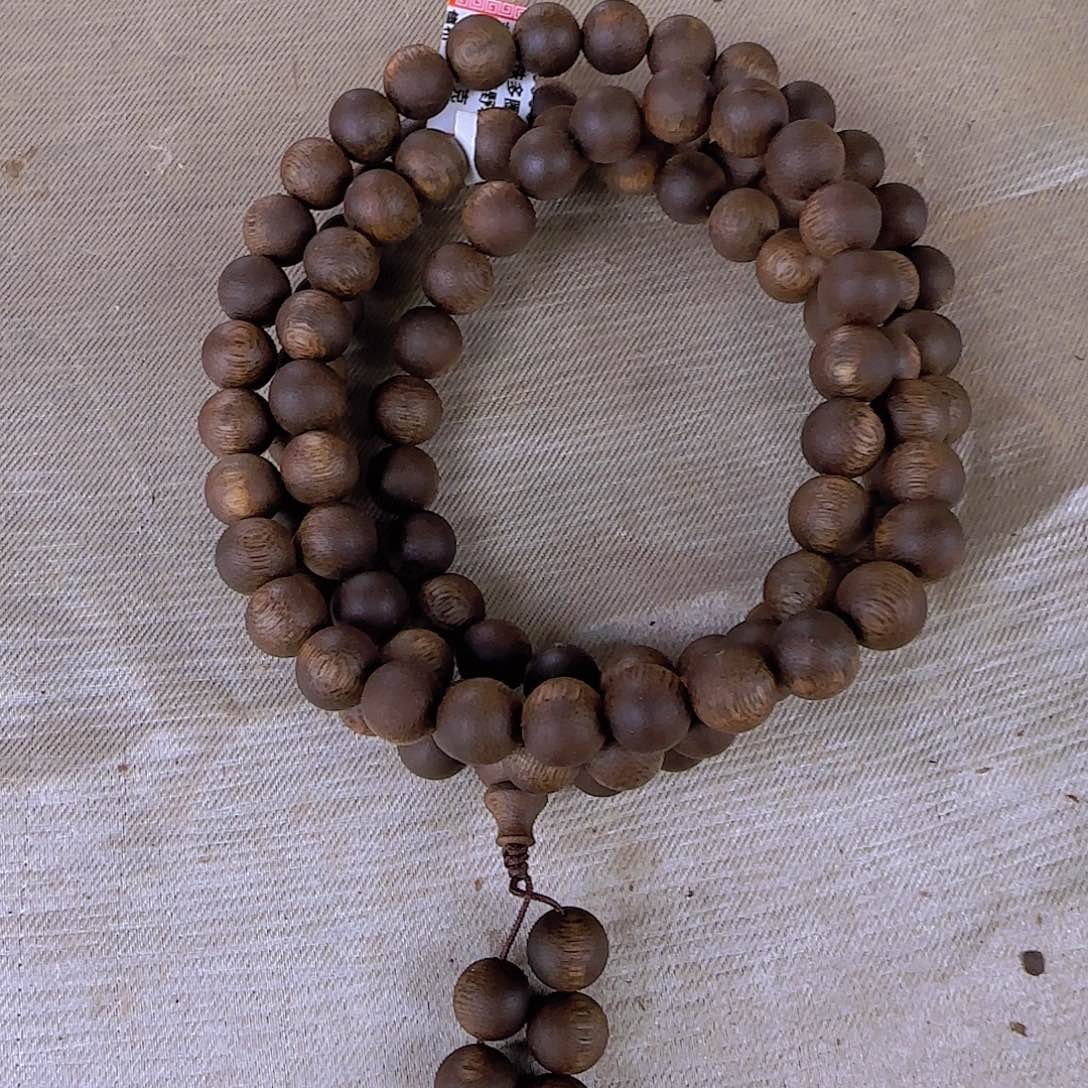 手串沉香芽庄白棋10圆珠多圈收藏级61克多样性发一