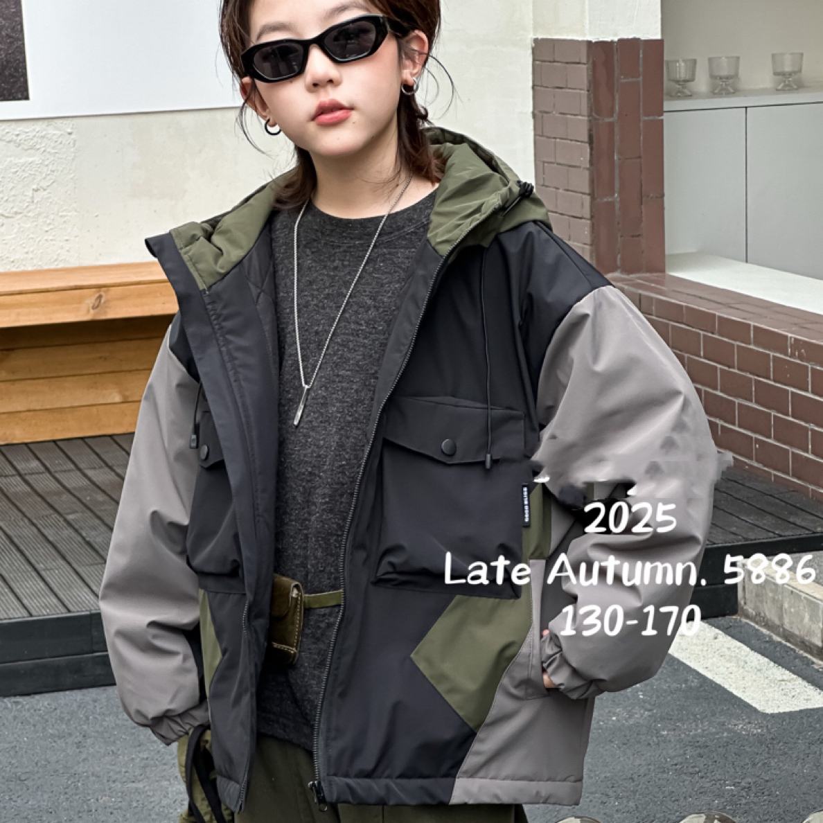 【WEIWEI+】25ss秋冬男女童夹棉加厚连帽外套