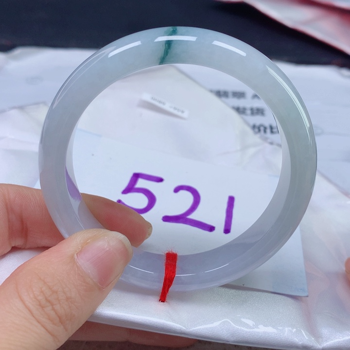 翡翠手镯未镶嵌天然翡翠56圈口