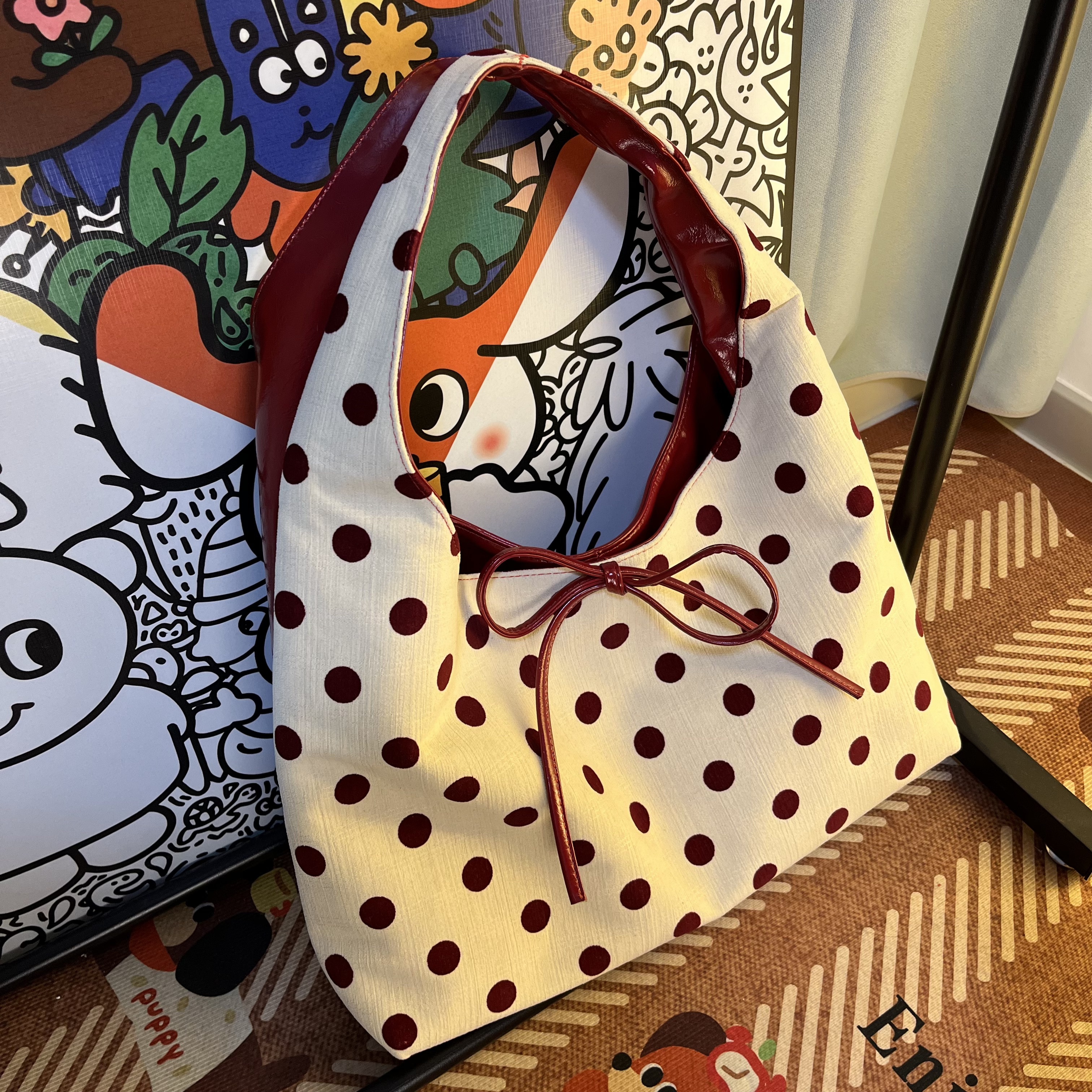 喵喵仙贝小众女包-A080红点