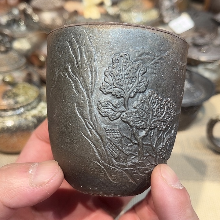 陶摆件柴烧裸烧茶具福利778瑕