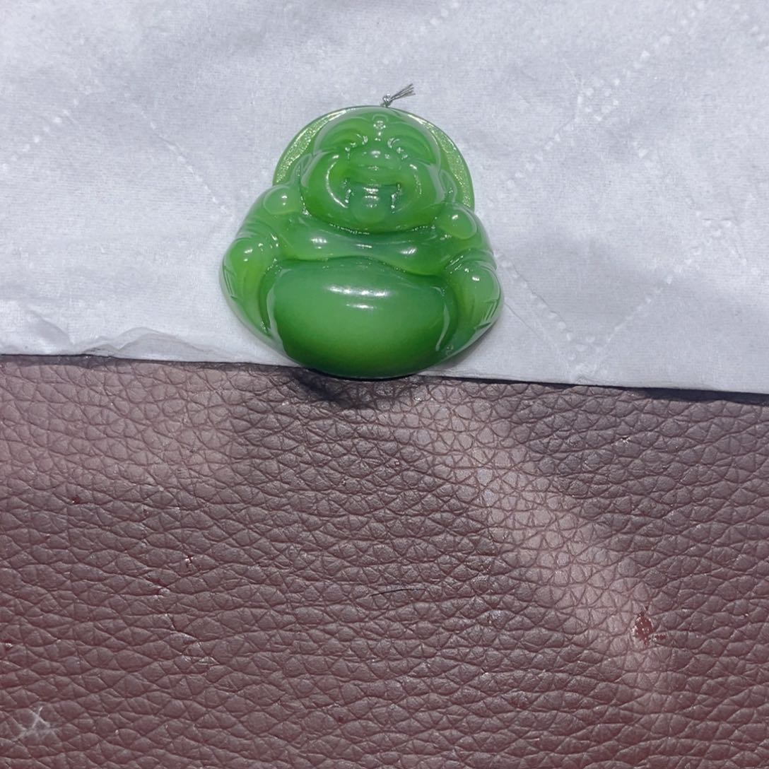 和田玉（碧玉）颈饰未镶嵌闺**宝