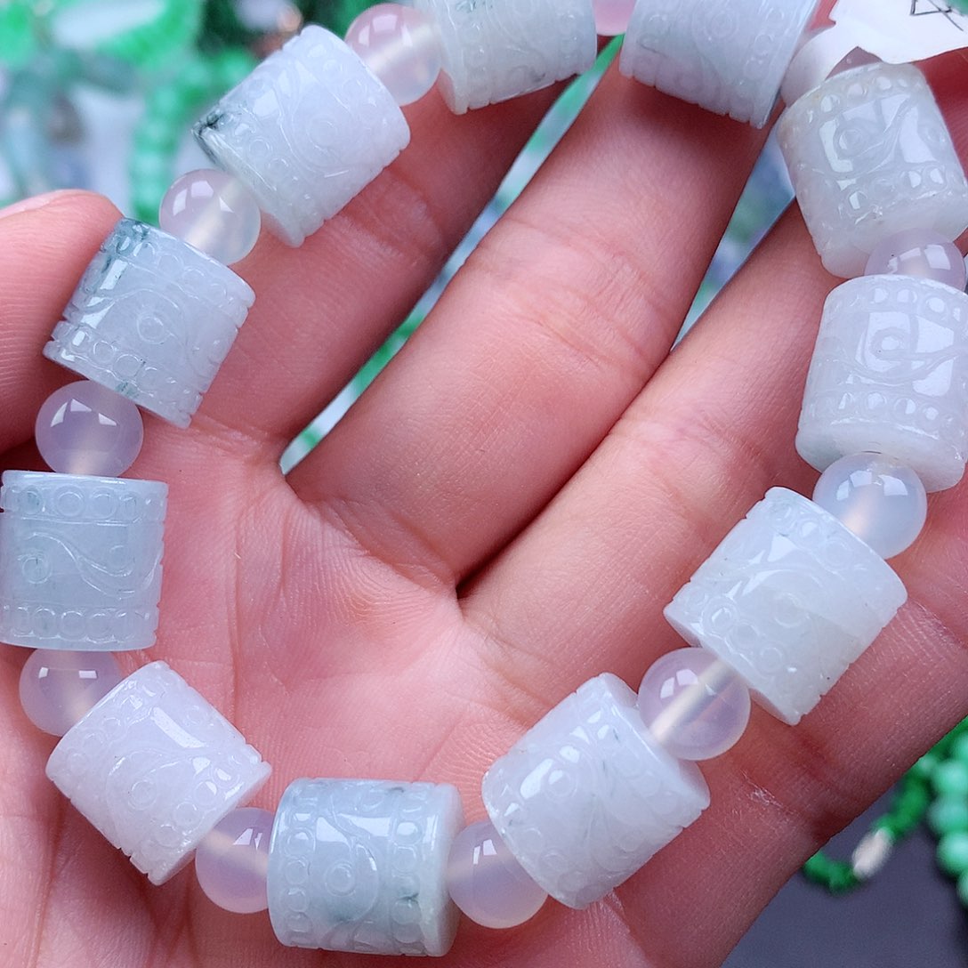 未镶嵌手链翡翠手串