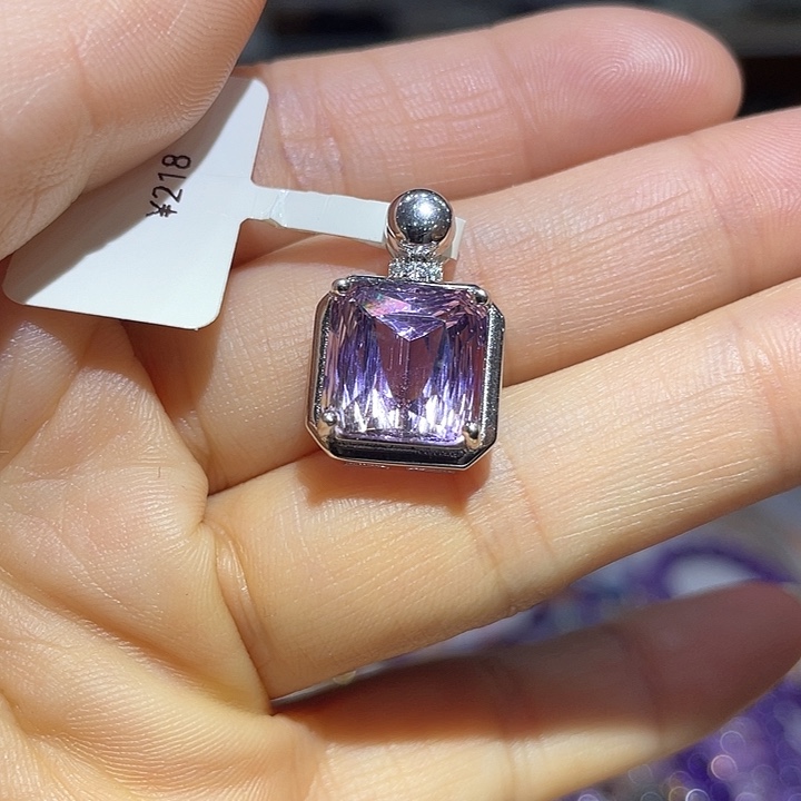 银S925镶嵌珠宝半成品水晶
