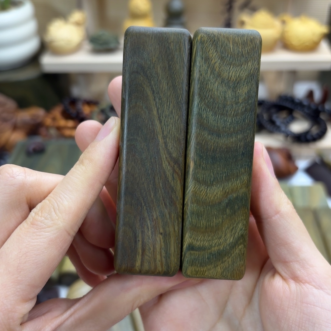 沿***木绿檀木料工艺品