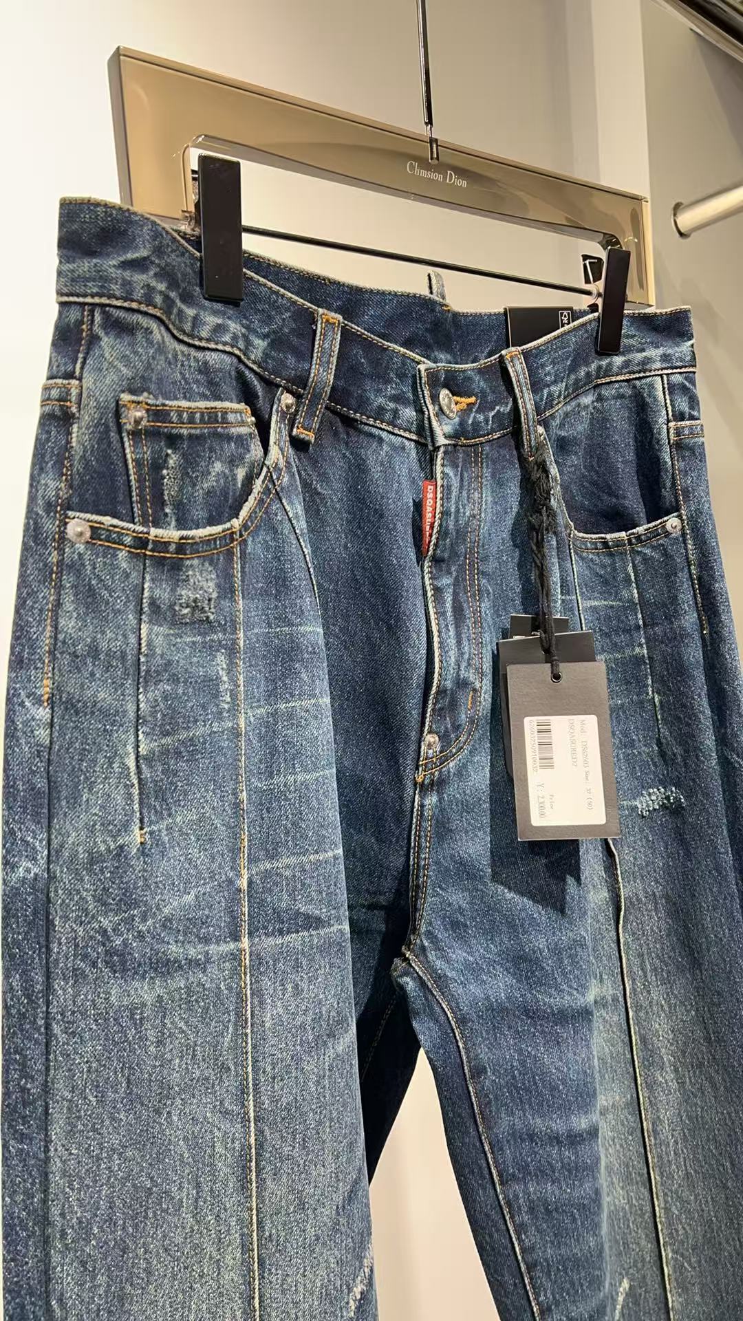 水洗男秋季蓝色休闲弹力牛仔裤男士男裤男款百搭时尚 DS 62603  