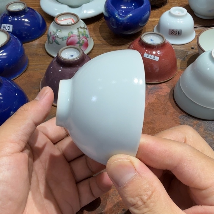 甜白釉色机芯杯喜欢的可以拍