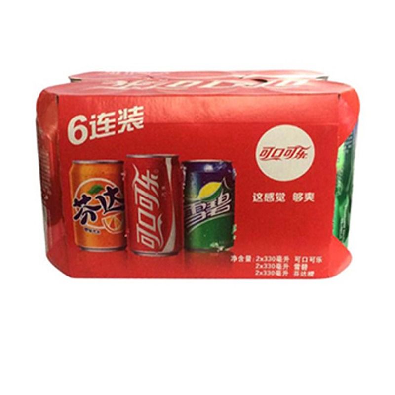 【可口可乐】可口可乐+雪碧+芬达 330ml*6罐/组