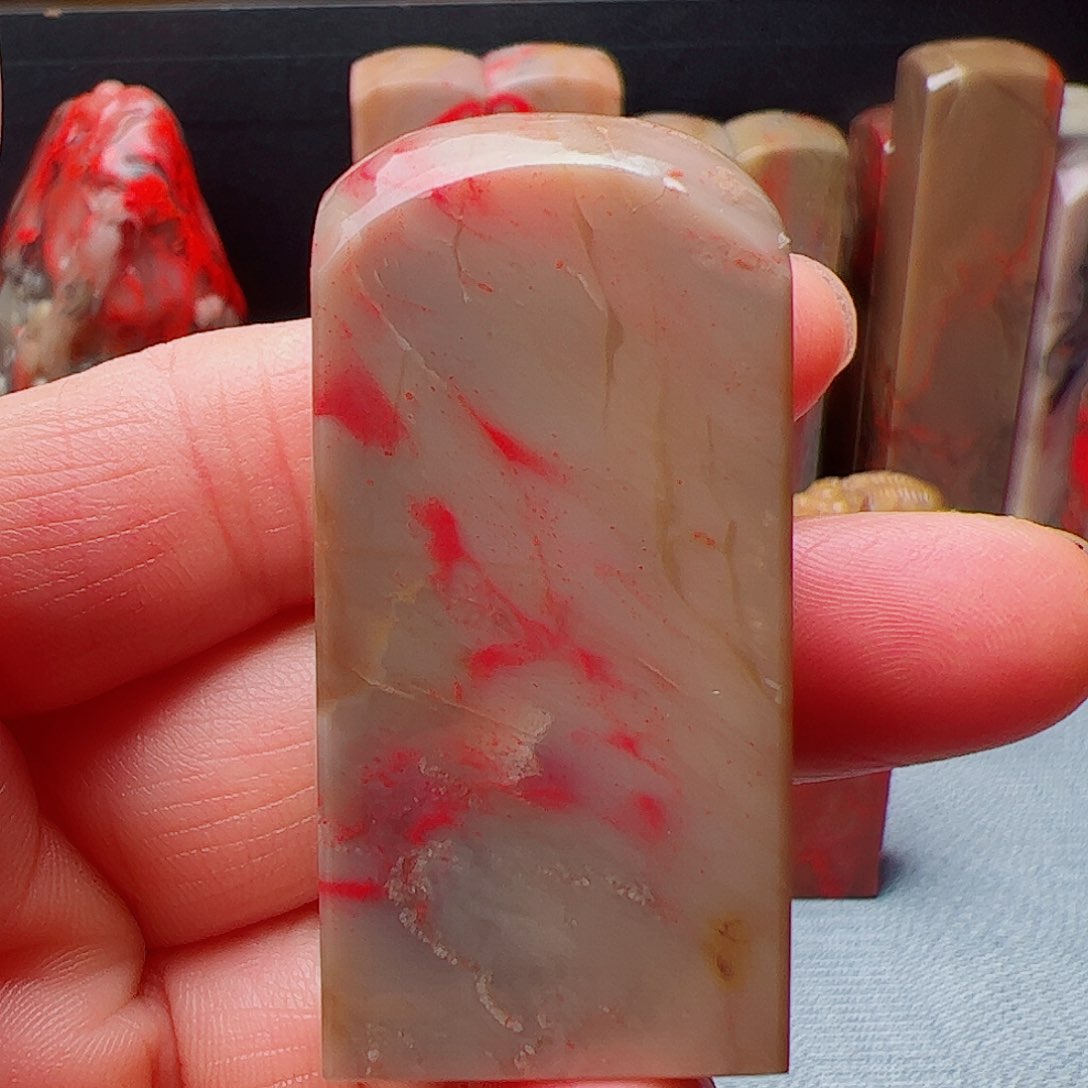 昌化石昌化鸡血石印章