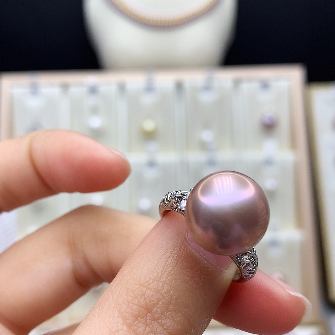 海水珍珠颈饰合金