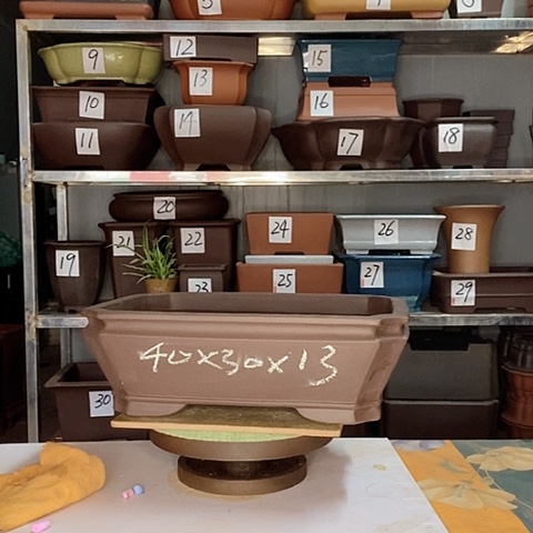 红陶宜兴紫砂花盆