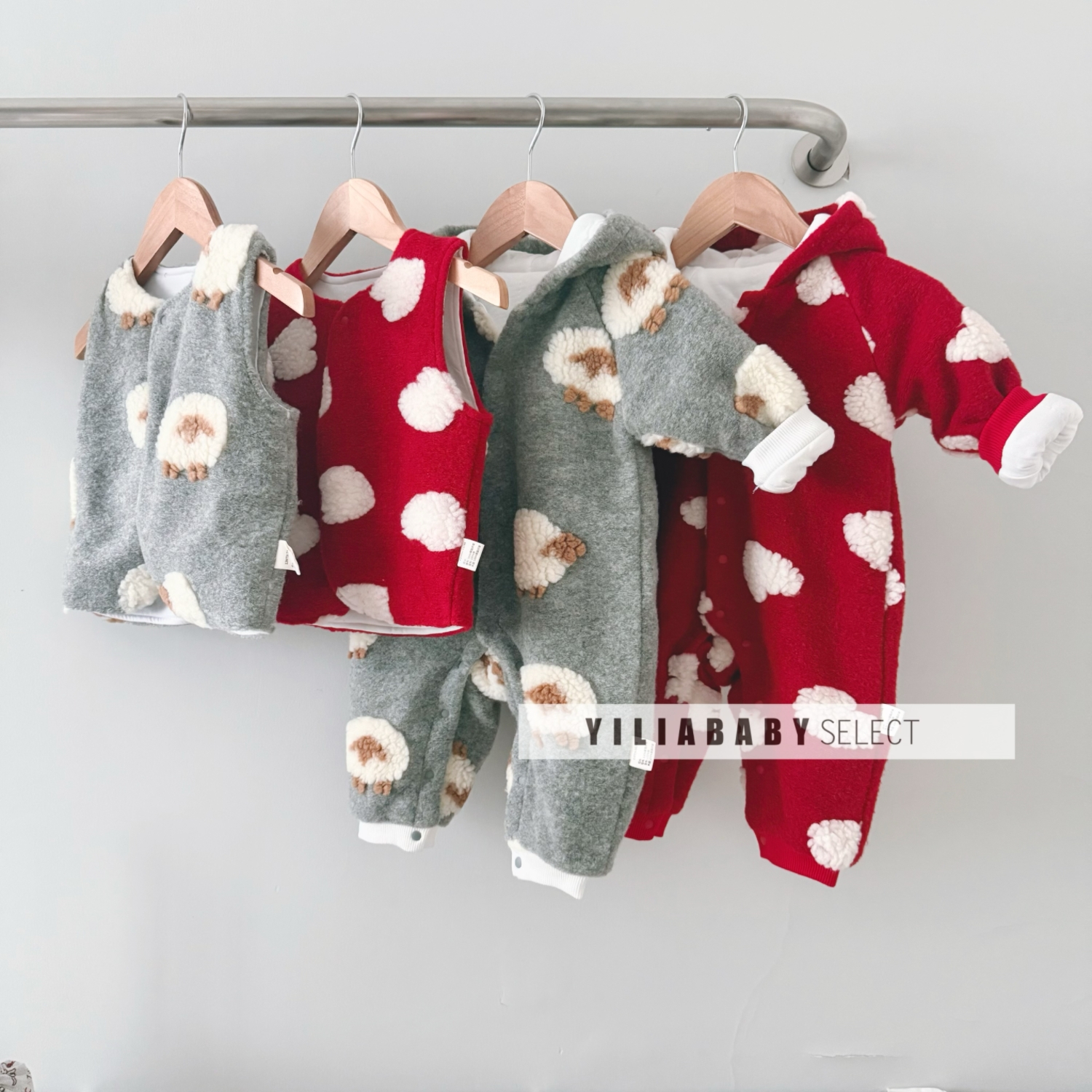 抗风小能手上线！宝宝加厚保暖立体绒绒马甲连帽外出连体！冬日恋歌