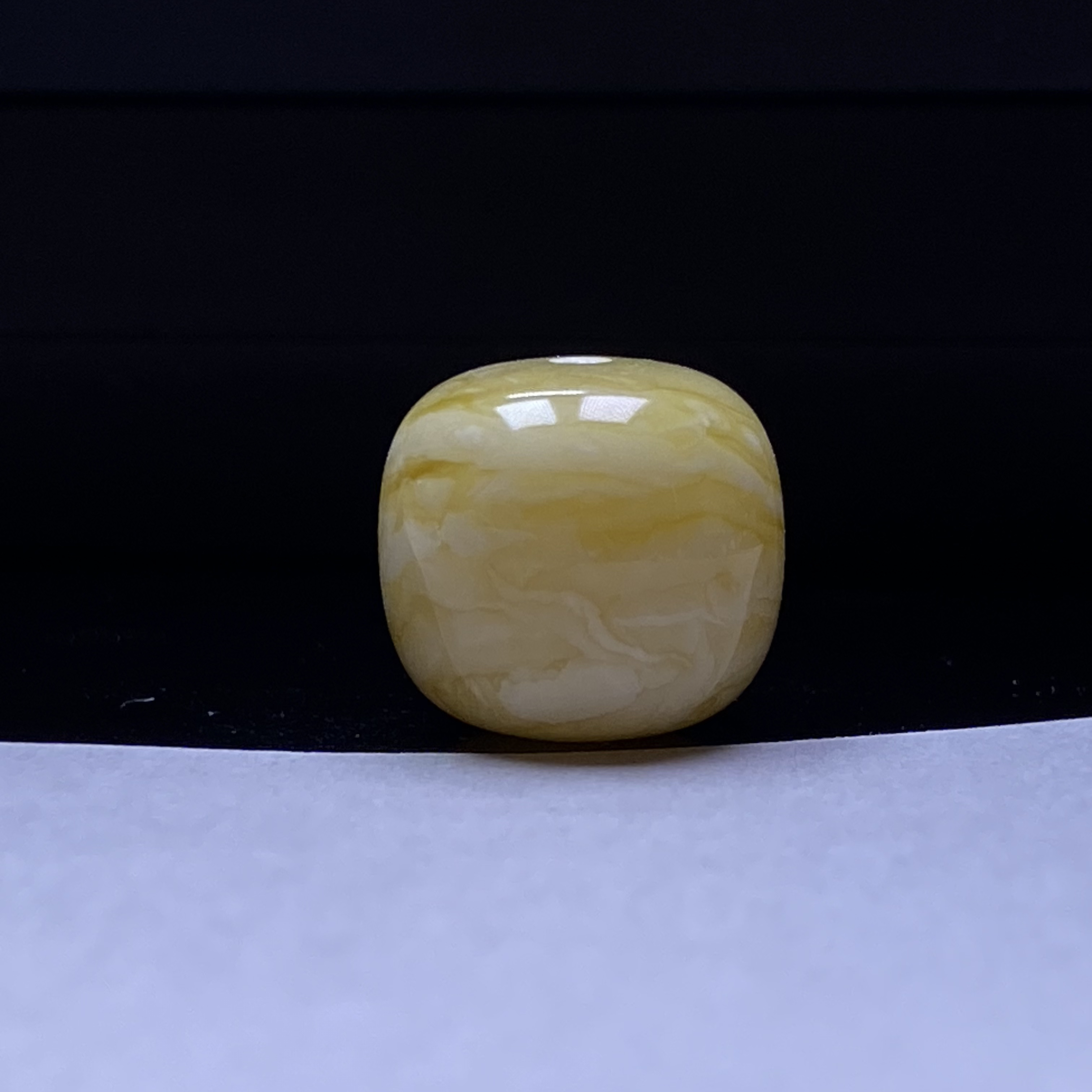 琥珀蜜蜡高品橘金妖花千层虎皮纹老型配珠13.6mm