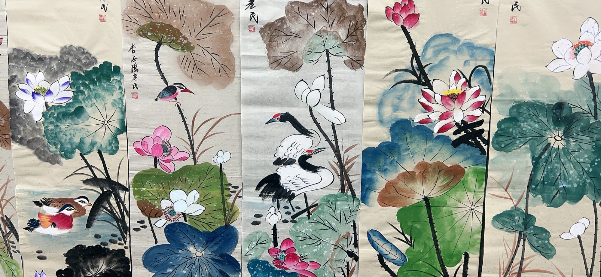 【马李】精品十二条屏装饰画通用链接