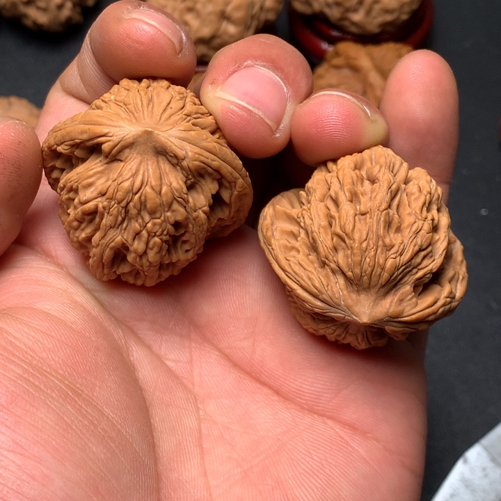 文玩核桃把件37球虎1187