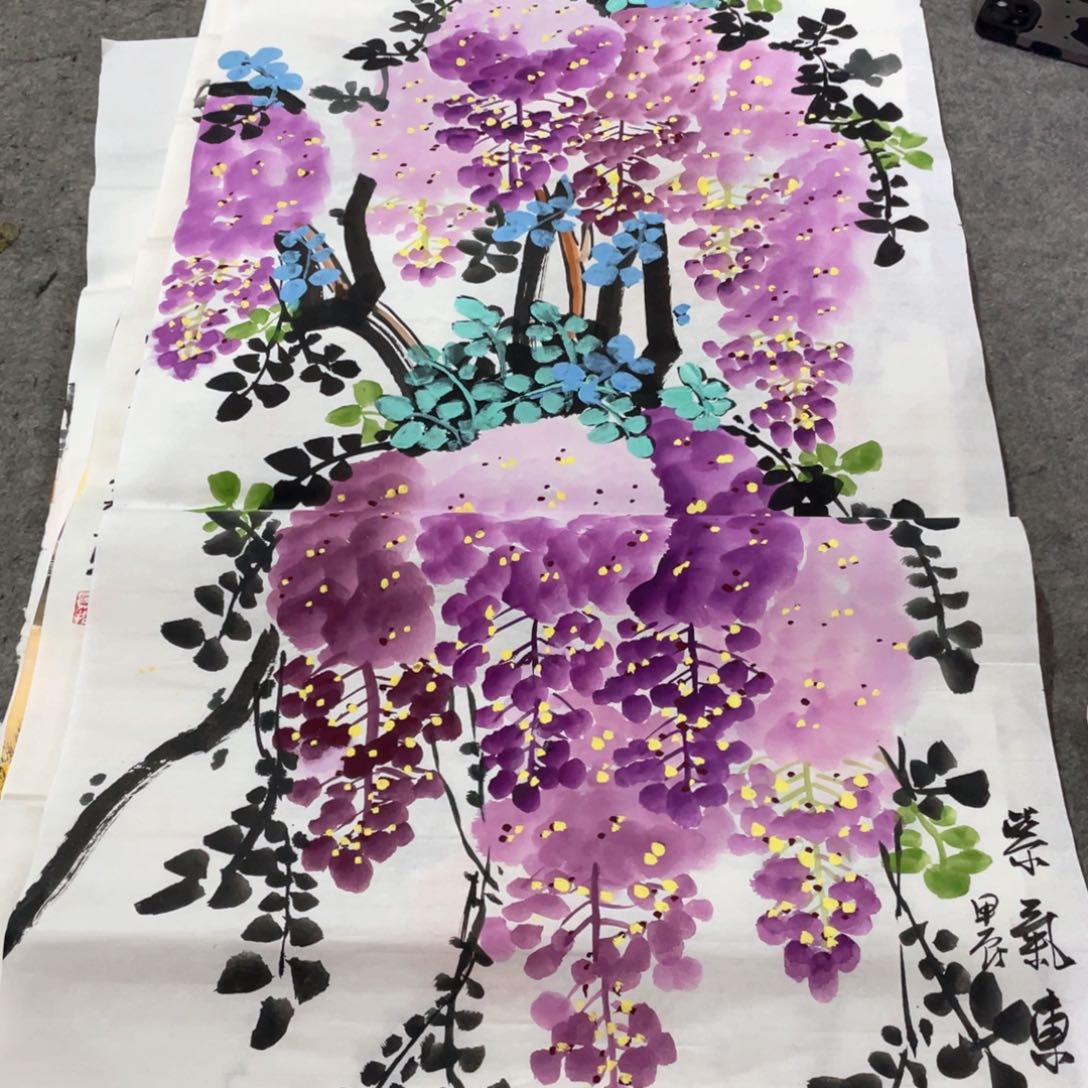 国画国画作品画心一张