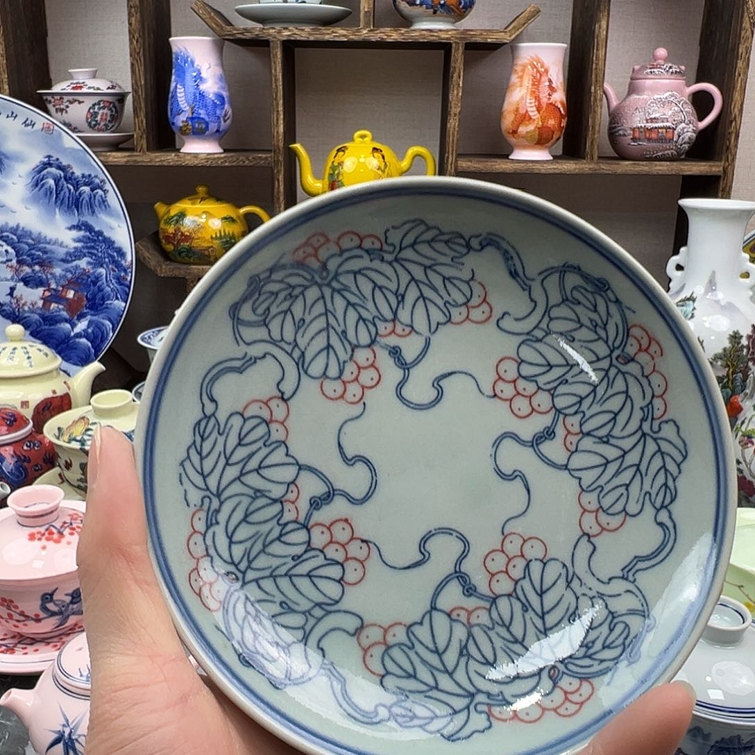 碟陶景德镇陶瓷567老厂瓷35