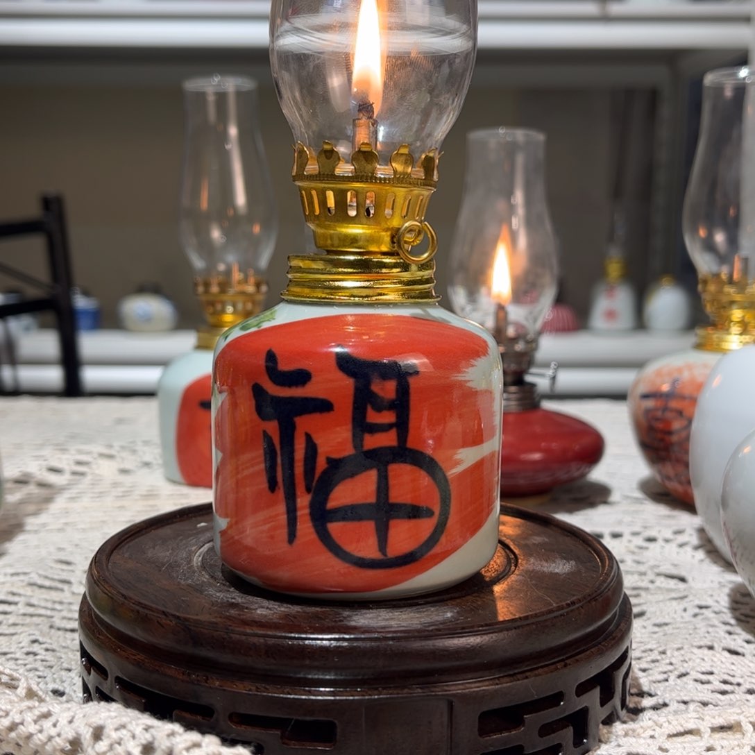 摆件景德镇陶瓷香薰灯