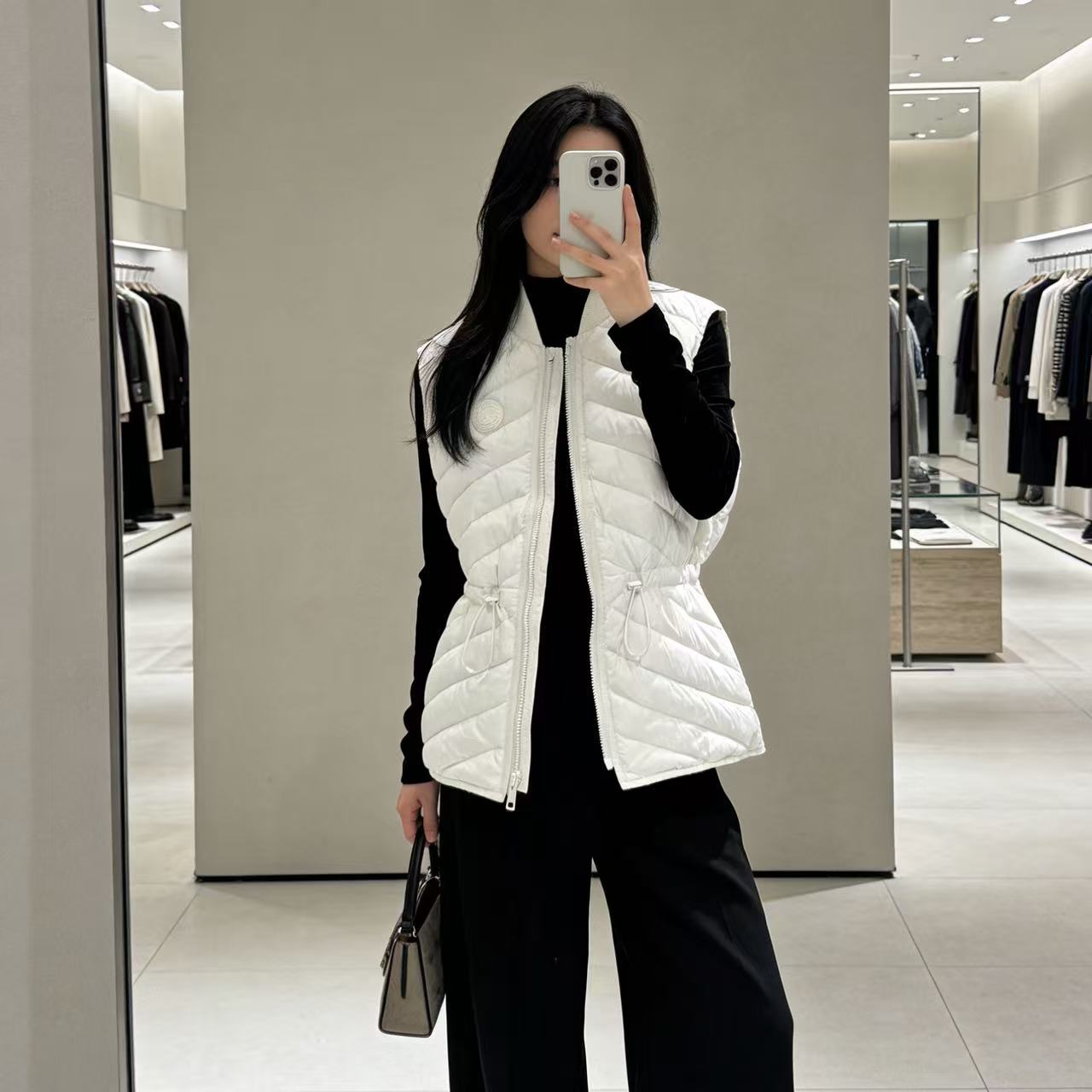 NSY 轻薄款！S胸100长69排骨设计收腰显瘦叠穿出街马夹上衣 4626