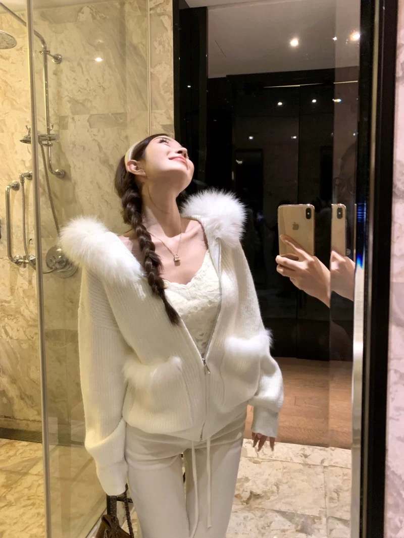 【29-49多多达来财】秋冬毛针织衫小香风加厚上衣时尚