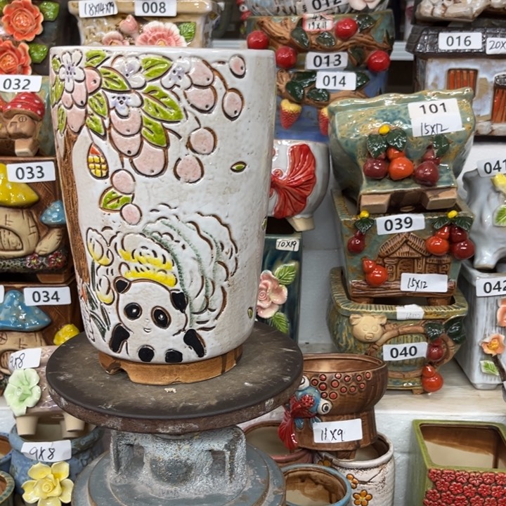 紫砂花盆粗陶材质多肉花盆