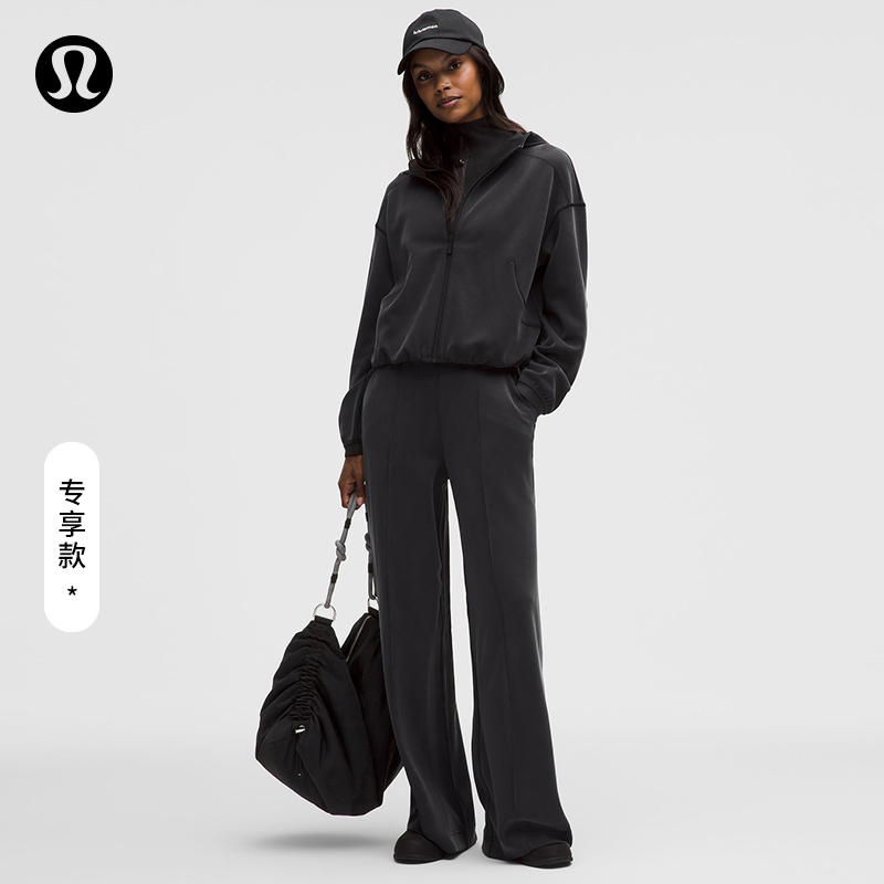 Brushed Softstreme女士拉绒阔腿裤 *常规款丨lululemon丨LW5HLSS