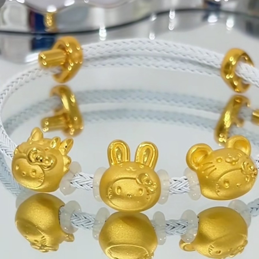 【珺铺黄金】足金999黄金【主播彤彤】精品串珠直播间链接