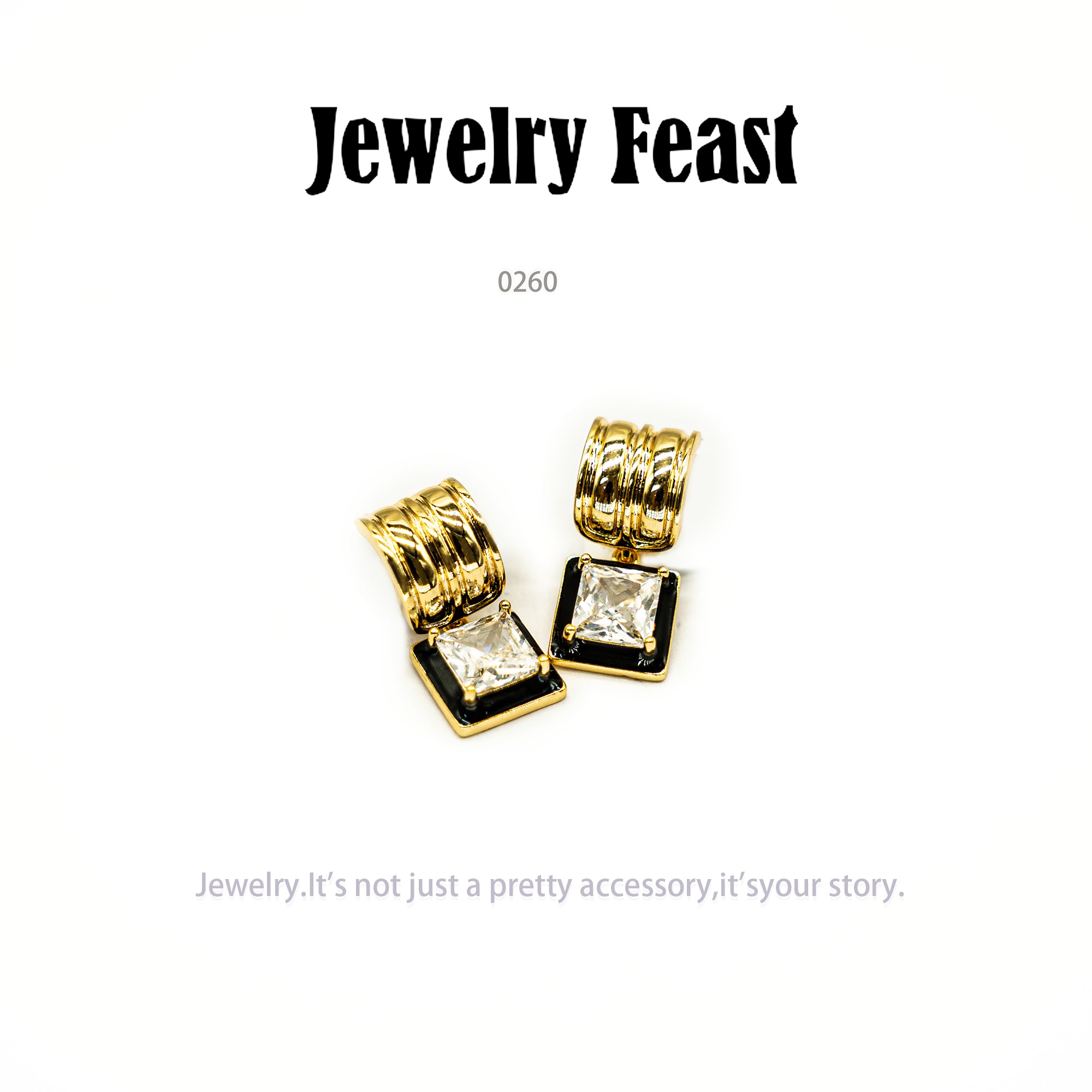 镀K金 Jewelry Feast  耳饰～0260