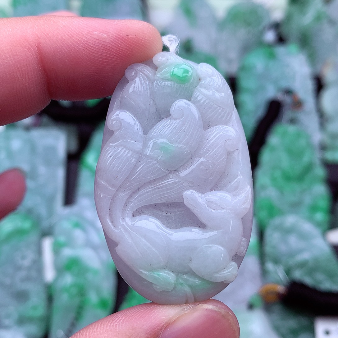 翡翠未镶嵌吊坠(不含链)