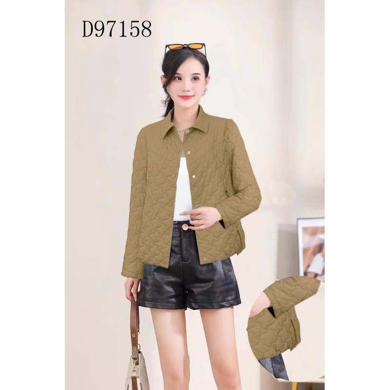 【D849】秋冬季女装新款轻薄PU皮短款棉衣棉服