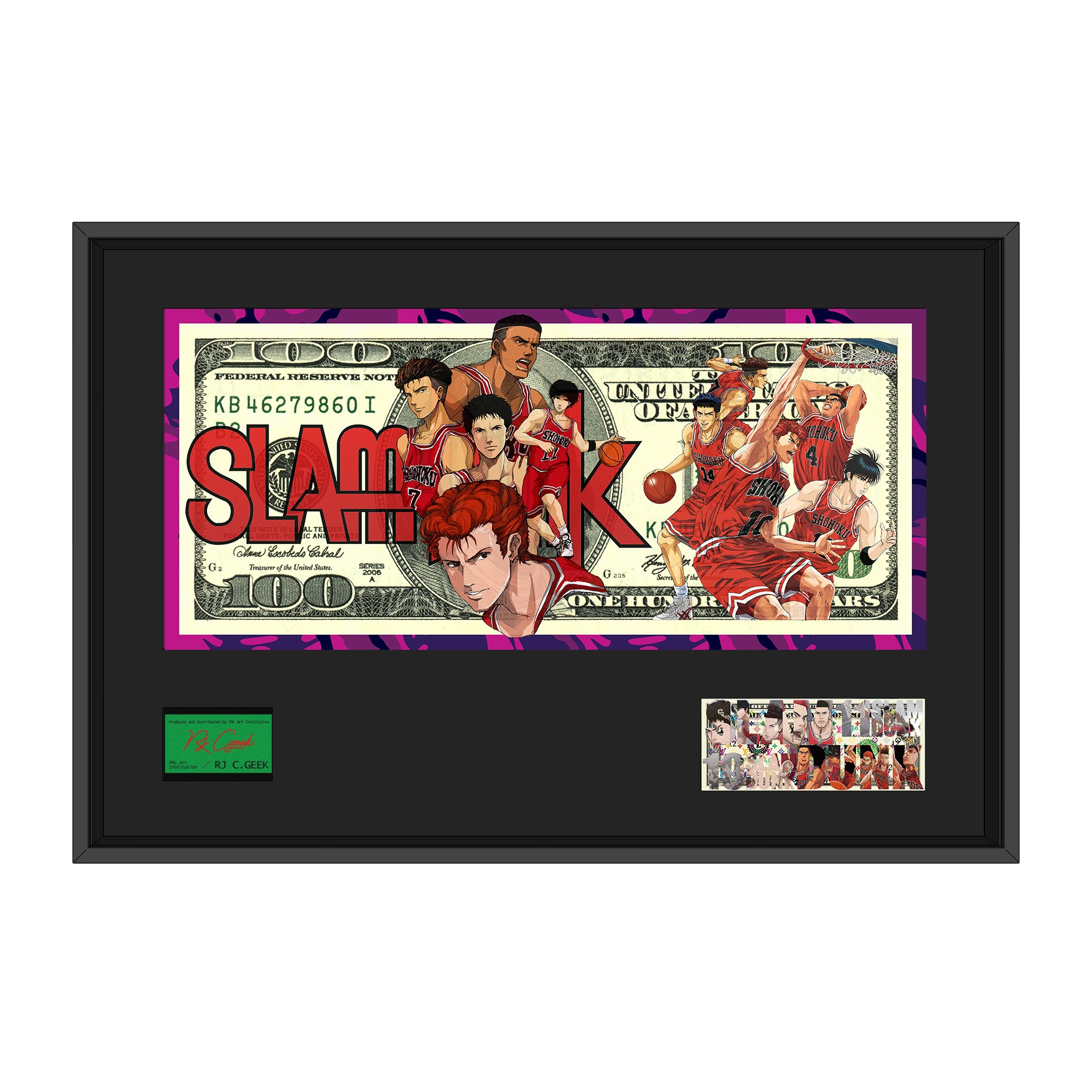 疯马流|艺术家RJCgeek亲签限量美金潮流艺术品质版画精美装裱礼物