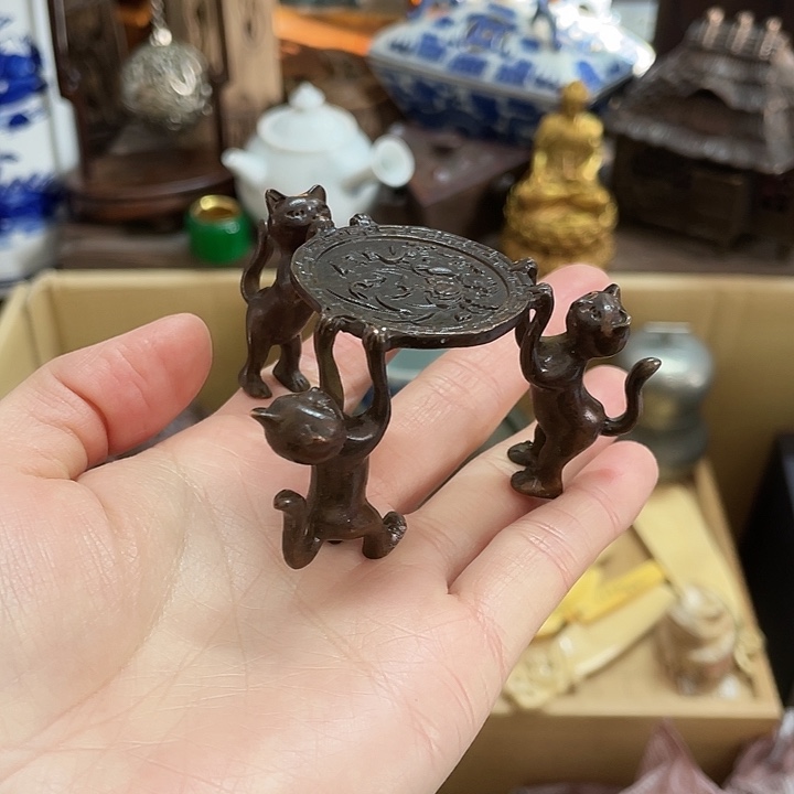 铜中古工艺品摆件