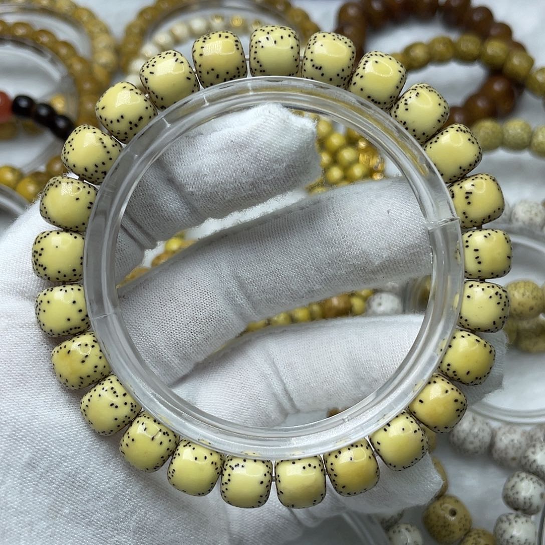 手串星月菩提顺白打好底双留白